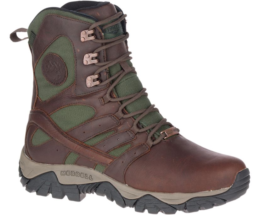 Buty Merrell Moab Duluth Pack 8" Wasserdicht SR - Buty Robocze Męskie Merrell - Kawa [AGPTJ-8067]